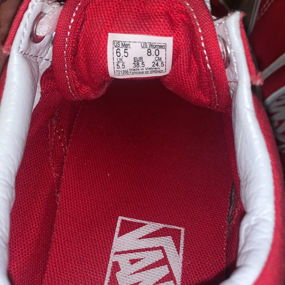 Red Vans - Picture 4 of 4